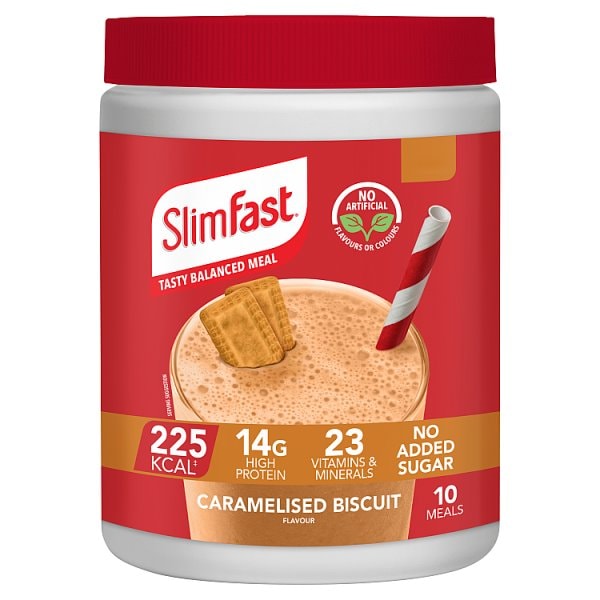 Slimfast Unisex Caramelised Biscuit Flavour Shake - 365G