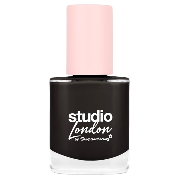 Superdrug Studio London Unisex Black Nail Polish