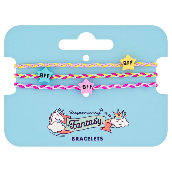 Fantasy Unisex Superdrug Cord Bff Bracelets X 3