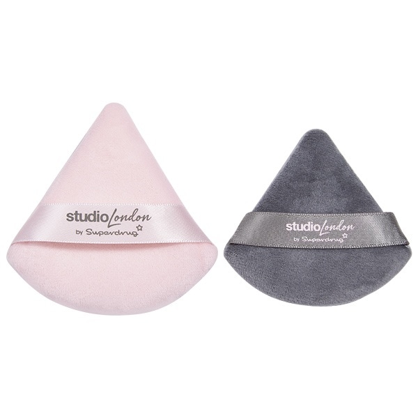 Superdrug Studio London Unisex Triangle Puffs 2 Pack
