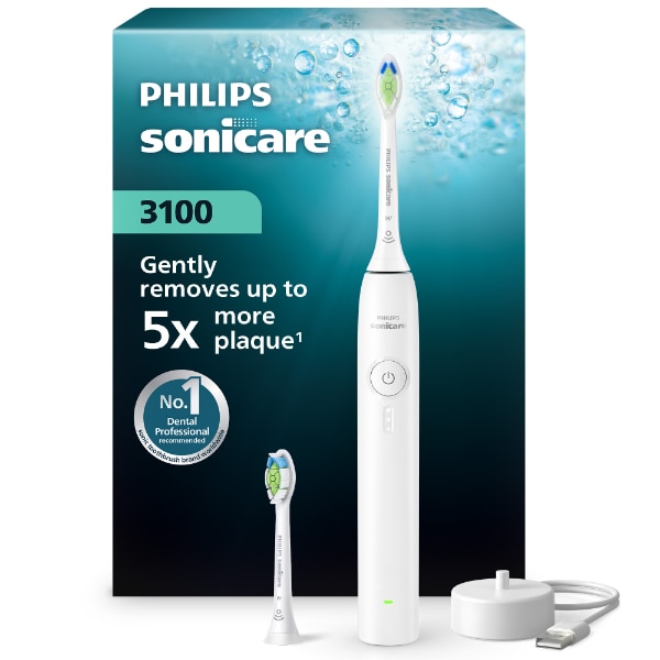 Philips Unisex White Sonicare Series 3000 + Extra Brush Head