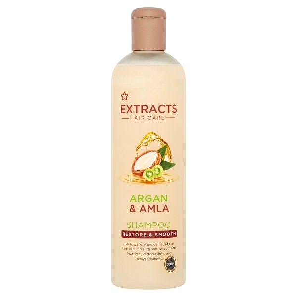Superdrug Unisex Extracts Argan & Amla Shampoo 400Ml