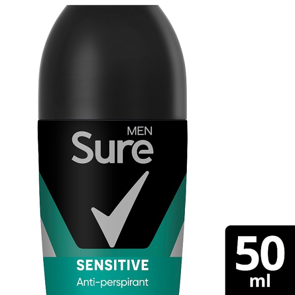 Sure Men's Sensitive Anti-Perspirant Roll On 50Ml