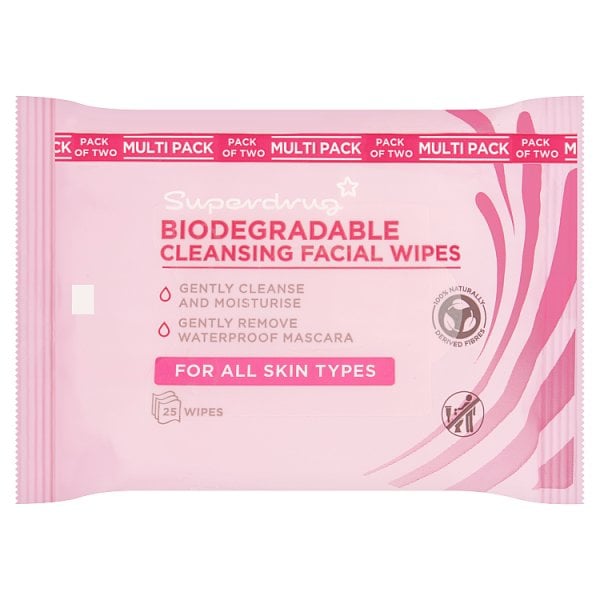 Superdrug Unisex Wipes Normal Twin Pack