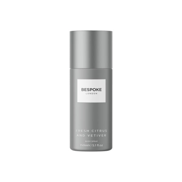 Bespoke Men's Black Fresh Citrus & Vetiver Body Spray 150Ml