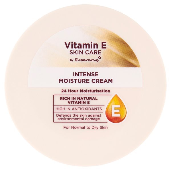 Vitamin E Unisex Cream By Superdrug Intense Moisture 100Ml