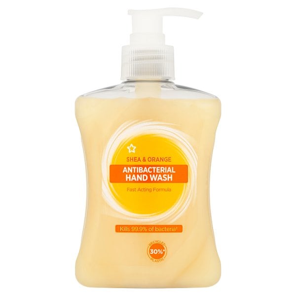 Superdrug Unisex Orange Antibacterial Shea Handwash 250Ml