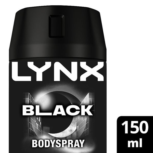 Lynx Men's Black Aerosol Body Spray 150Ml