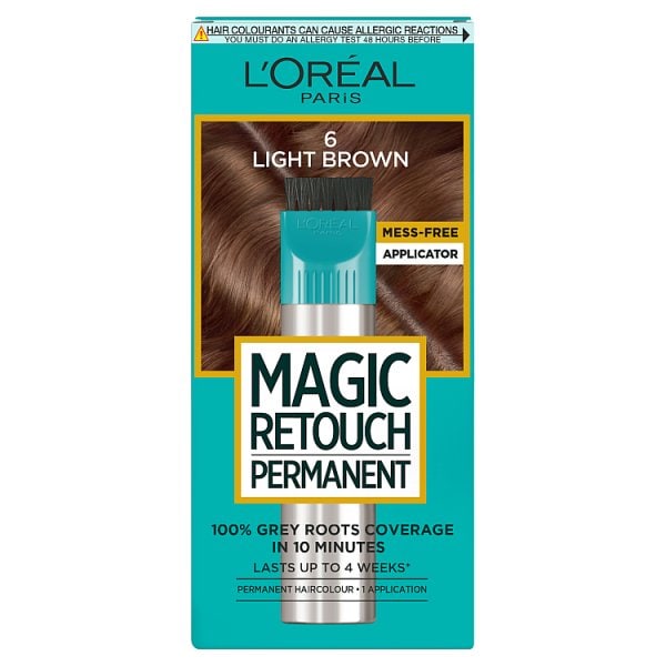 L'oréal Paris Unisex Light Brown Magic Retouch Permanent Root Concealer 6