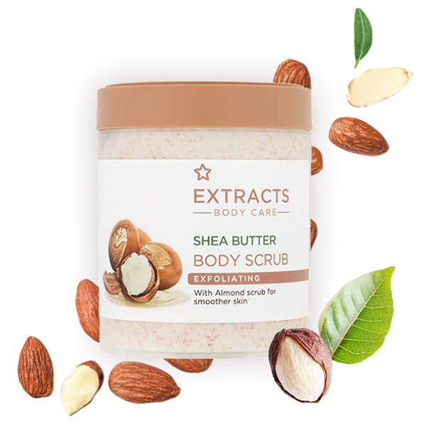 Superdrug Unisex Extracts Body Scrub Shea Butter