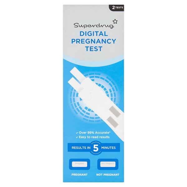 Superdrug Unisex Digital Pregnancy Test X 2