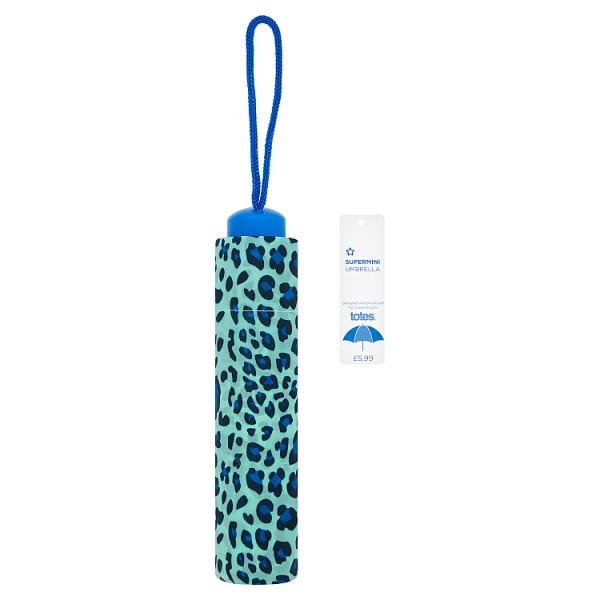 Superdrug Unisex Blue Supermini Print Umbrella