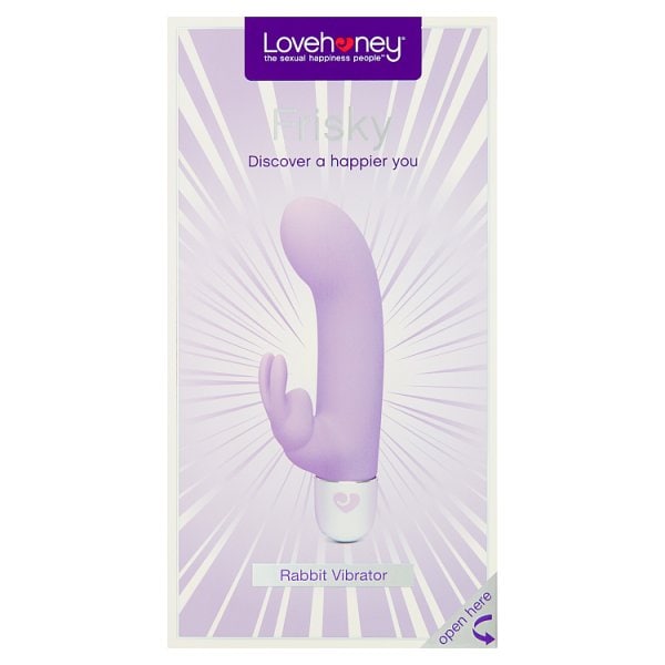 Lovehoney Unisex Purple Frisky 10 Function Silicone Rabbit Vibrator