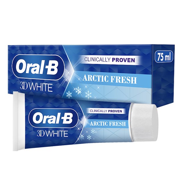 Oral-B Unisex White 3D Arctic Fresh Ning Toothpaste 75Ml