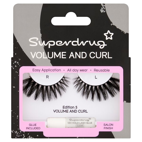 Superdrug Unisex Thick Volume And Curl Lashes