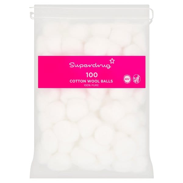 Superdrug Unisex Cotton Wool Balls X 100