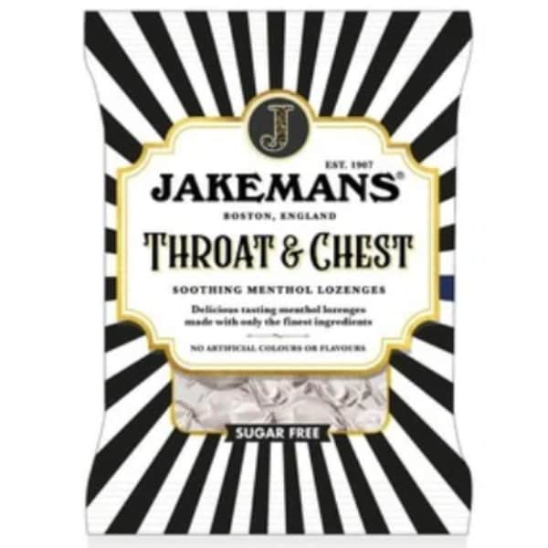 Jakemans Unisex Throat Chest Sugar Free 50G