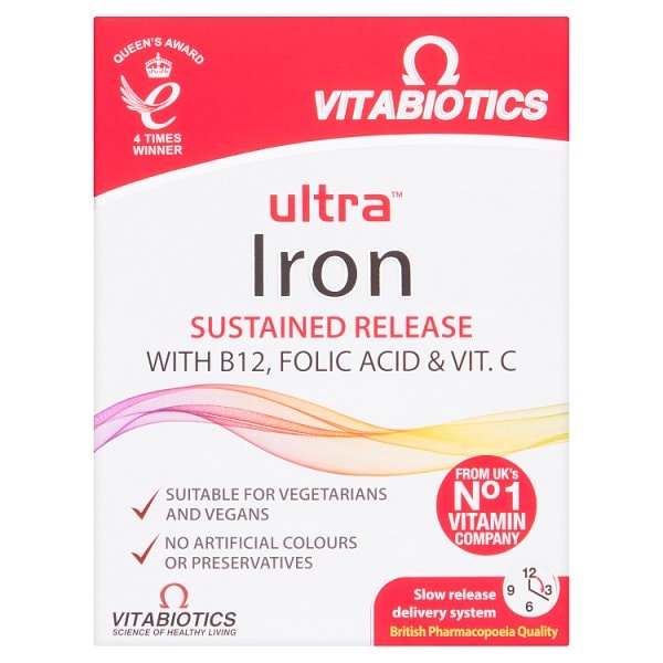 Vitabiotics Unisex Ultra Iron X 30 Tablets