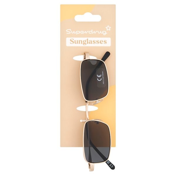 Superdrug Unisex Studio London Sunglasses Square Metal