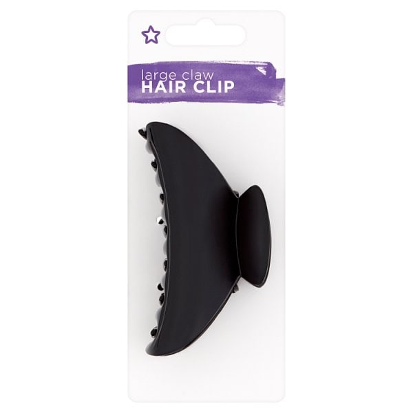 Superdrug Unisex Black Large Claw Clip Blk