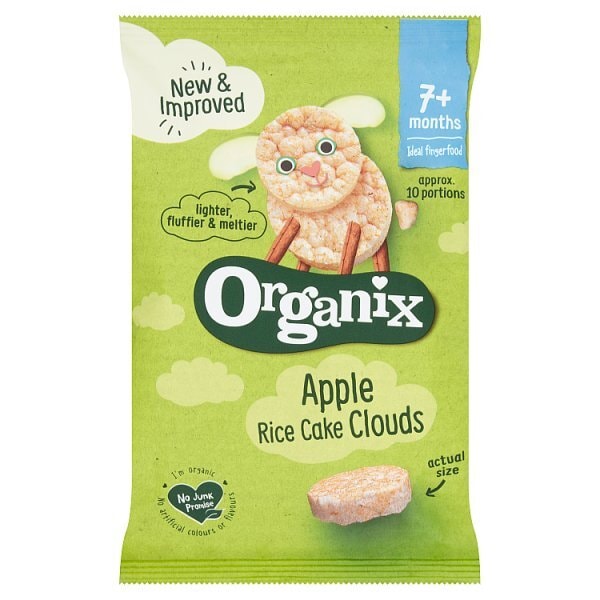 Organix Apple Rice Cake Clouds 40G Baby Superdrug